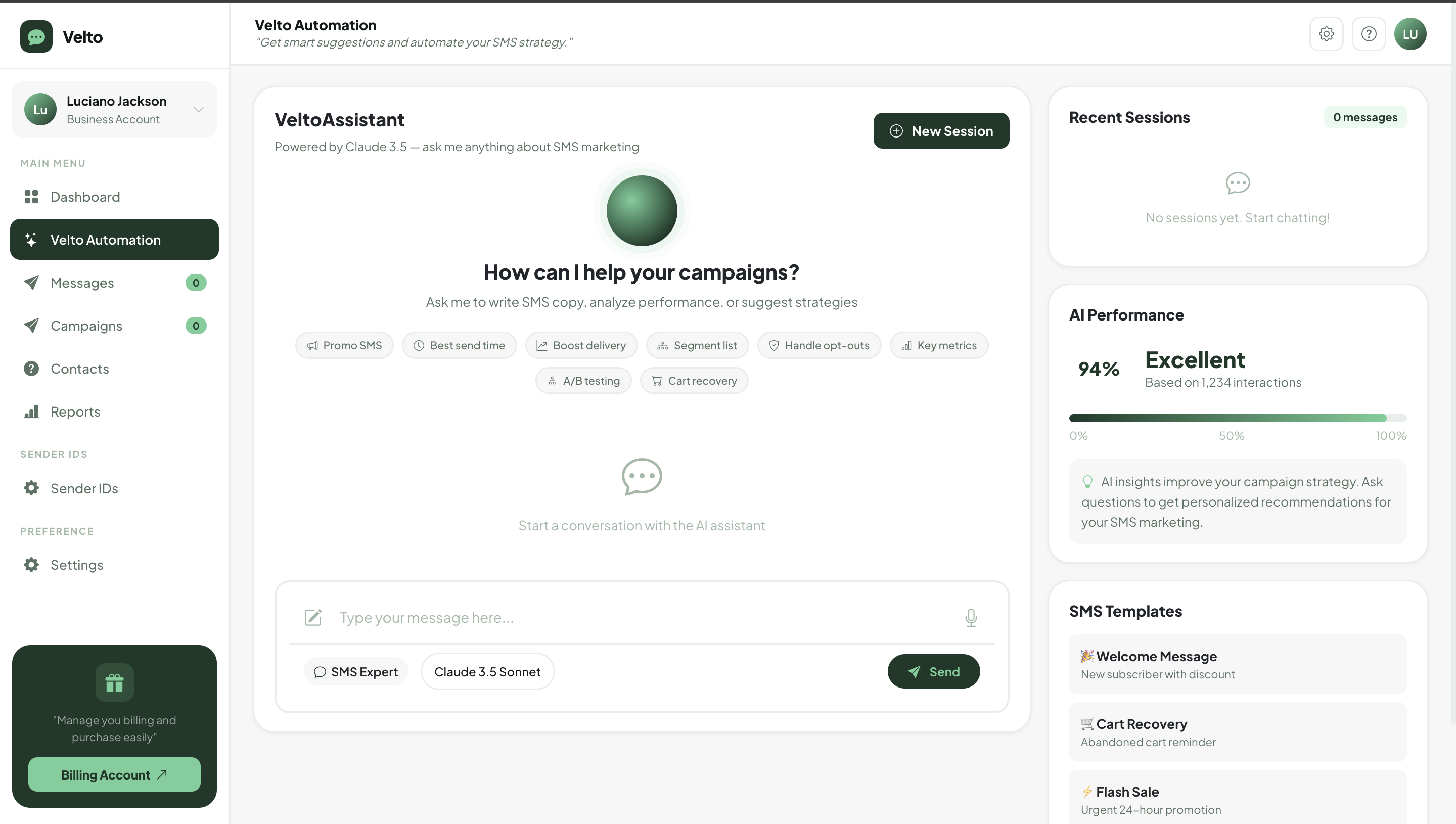 AI Campaign Builder Dashboard